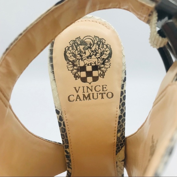VINCE CAMUTO VANDY Snakeskin Heels - Picture 8 of 9